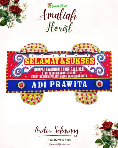 Karangan Bunga Ucapan Selamat di Jekan Raya Palangkaraya