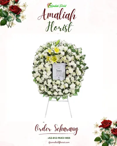 Krans Bunga Duka Cita di Jekan Raya Palangkaraya