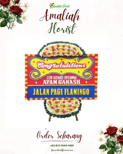 Bunga Papan Congratulation di Jekan Raya Palangkaraya